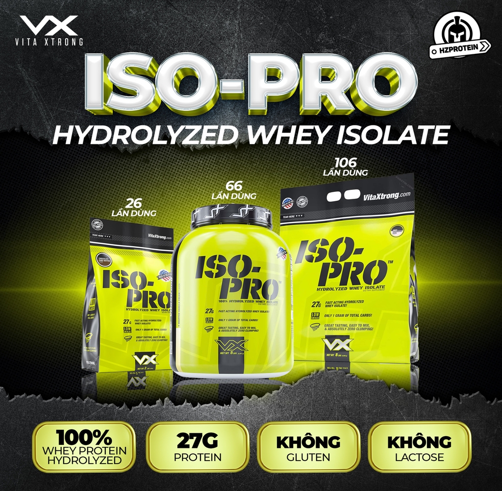 VitaXtrong ISO PRO - Hydrolyzed Whey Isolate, 5 LBS