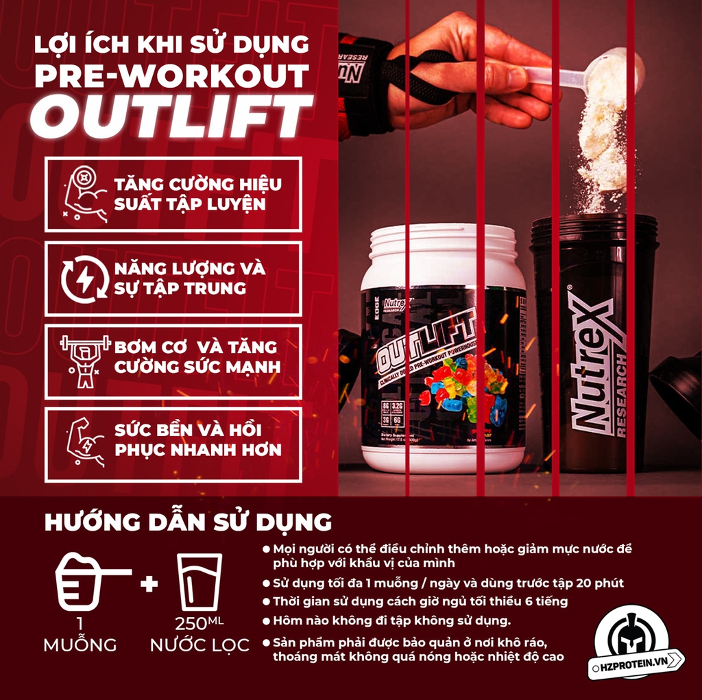 NUTREX OUTLIFT (20 LẦN DÙNG)