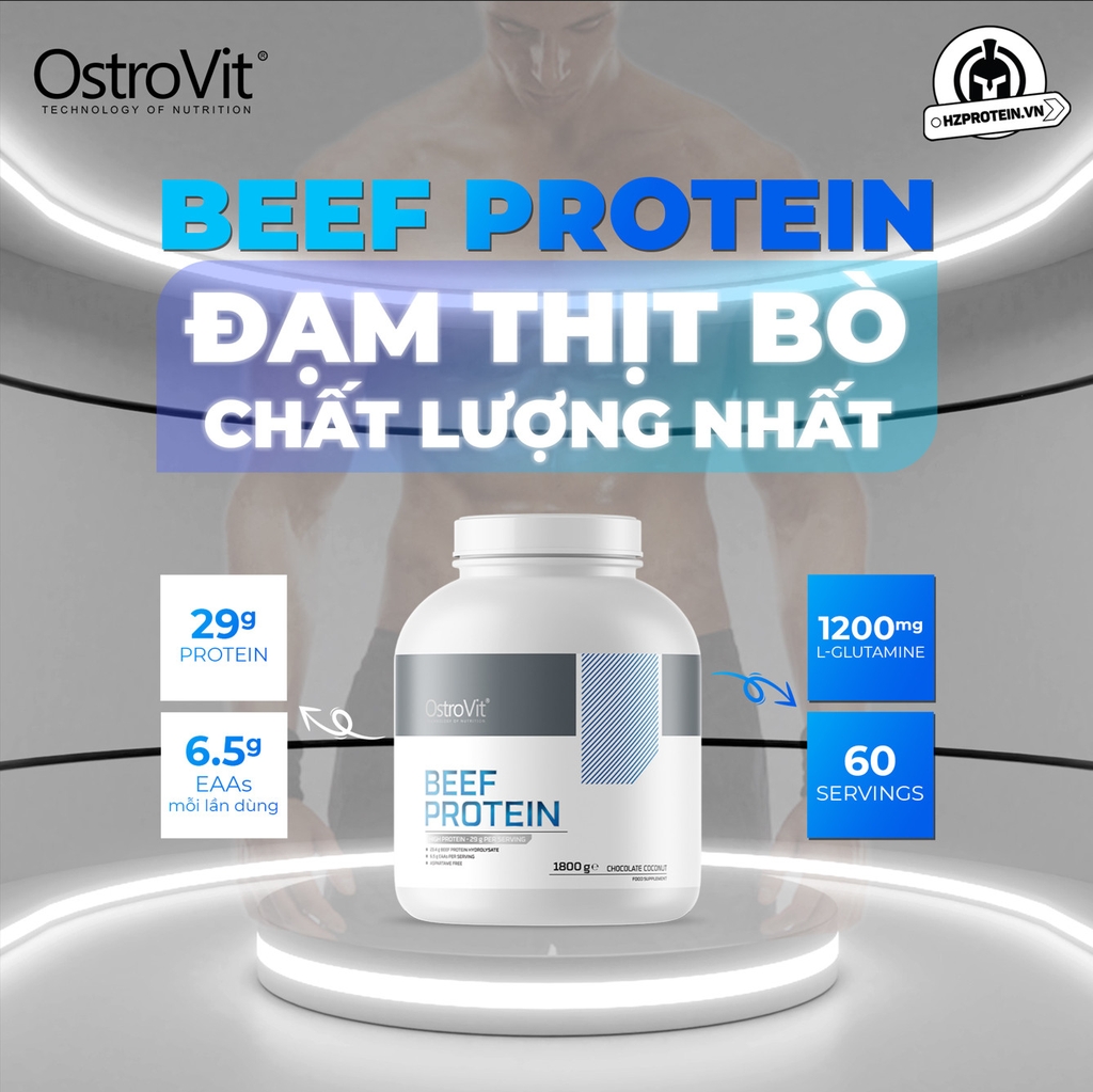 Ostrovit Beef Protein 1800gram - Đạm Thịt Bò Thủy Phân (60 servings)