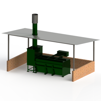 lò đốt rác thải chăn nuôi