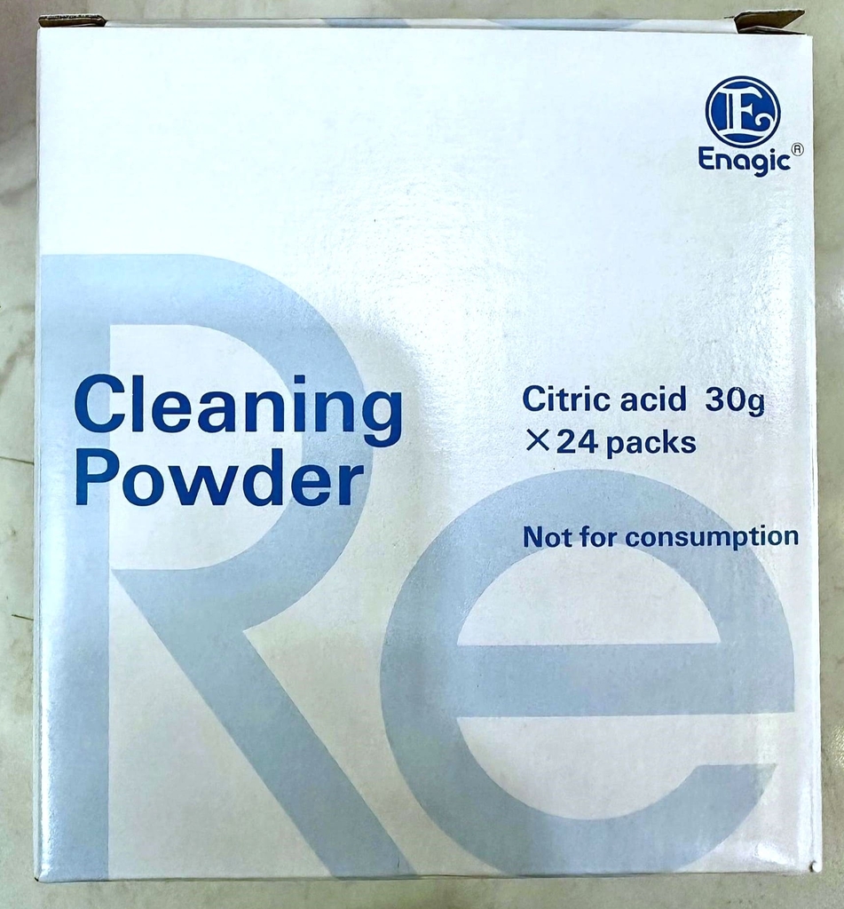 Bột Acid Citric (E-Cleaning Powder) dùng để vệ sinh máy lọc nước ION Kiềm Kangen 