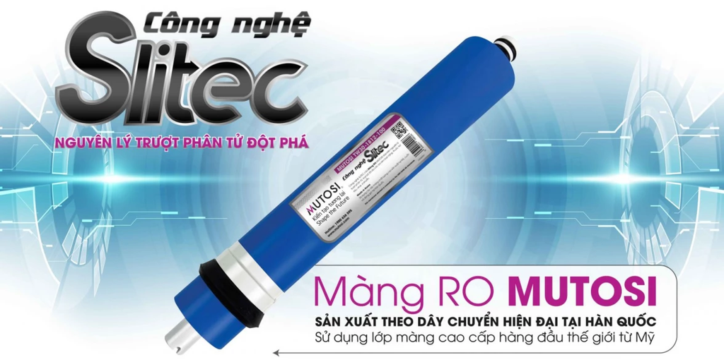 Màng RO Slitec Máy lọc nước RO Mutosi 7 lõi MP-371U