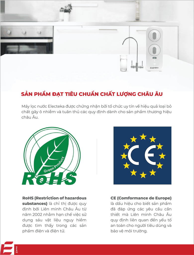 Sản phẩm đạt tiêu chuẩn Châu Âu