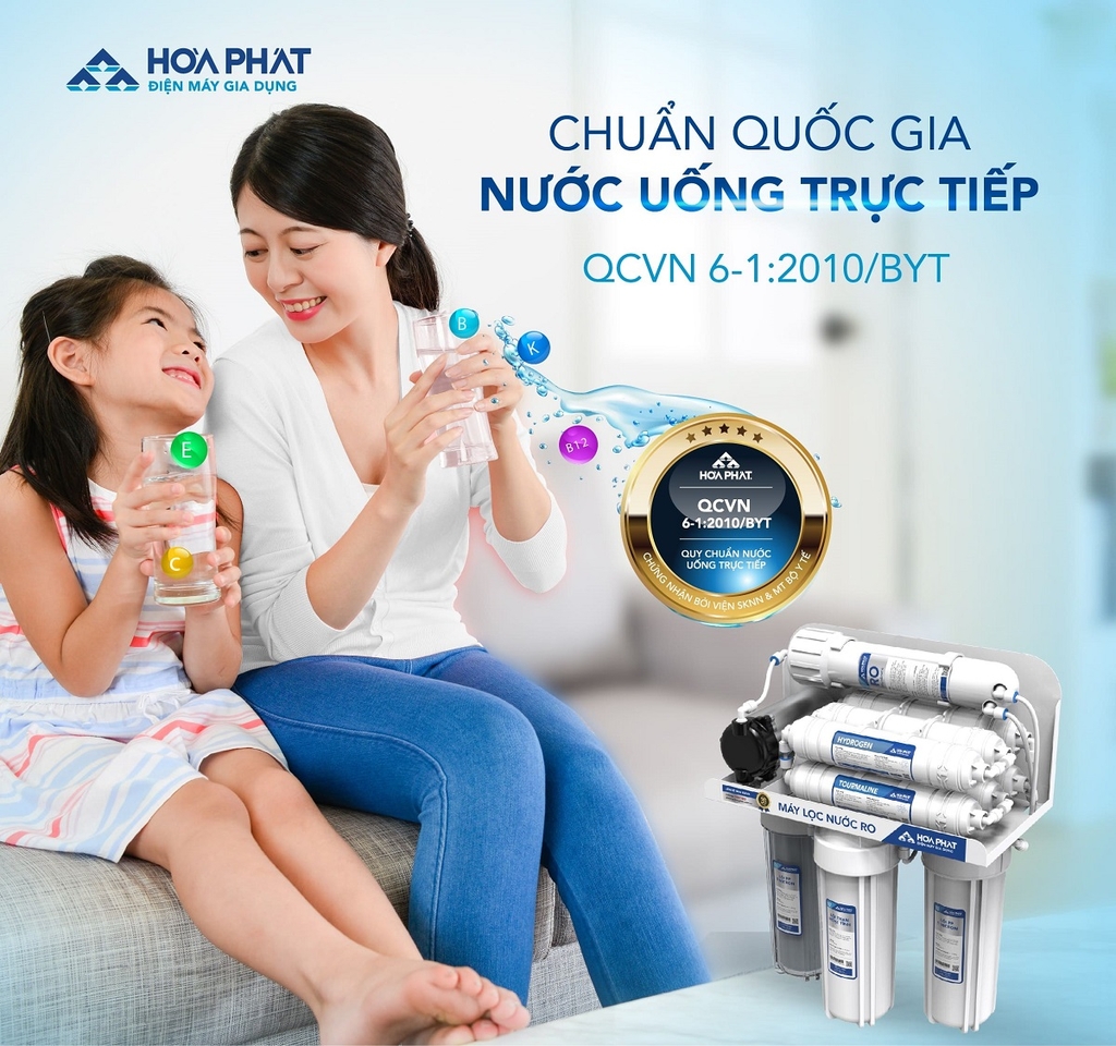 Nước sau lọc đạt chuẩn quốc gia