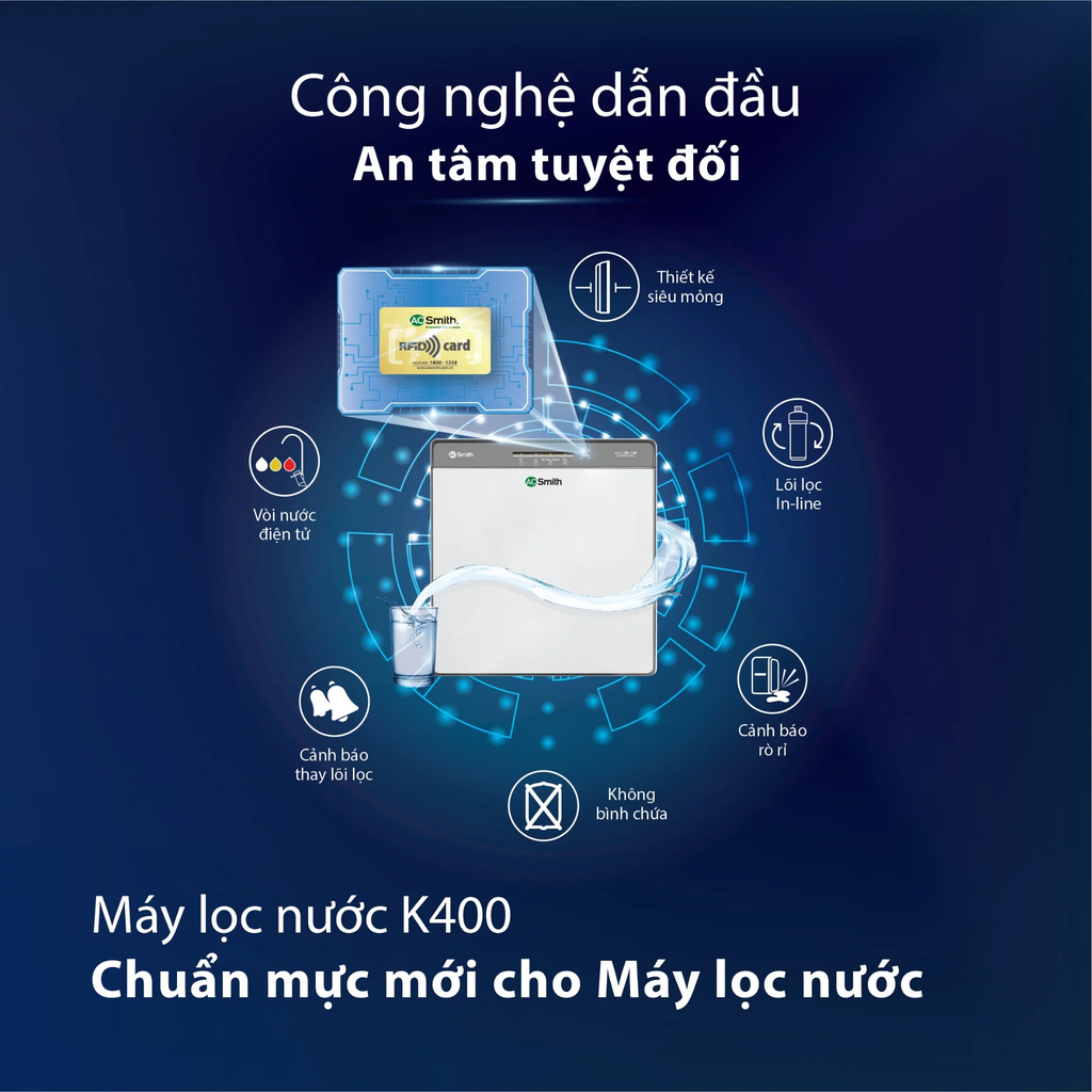 Tính năng nổi bật của máy lọc nước RO A. O. Smith K400