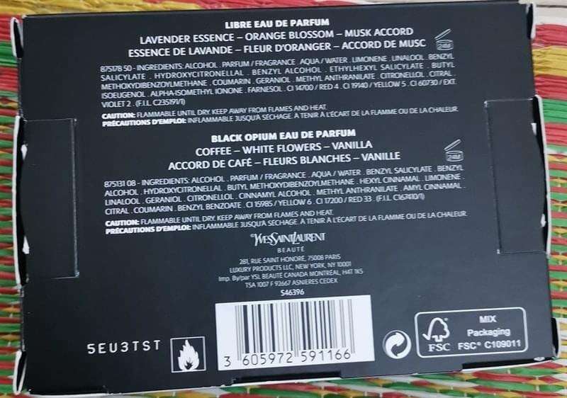 Set nước hoa mini YSL Black Opium & Libre Eau De Pafum Duo