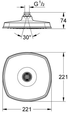 Bát sen Grohe Grandera 210 27974000 Chrome