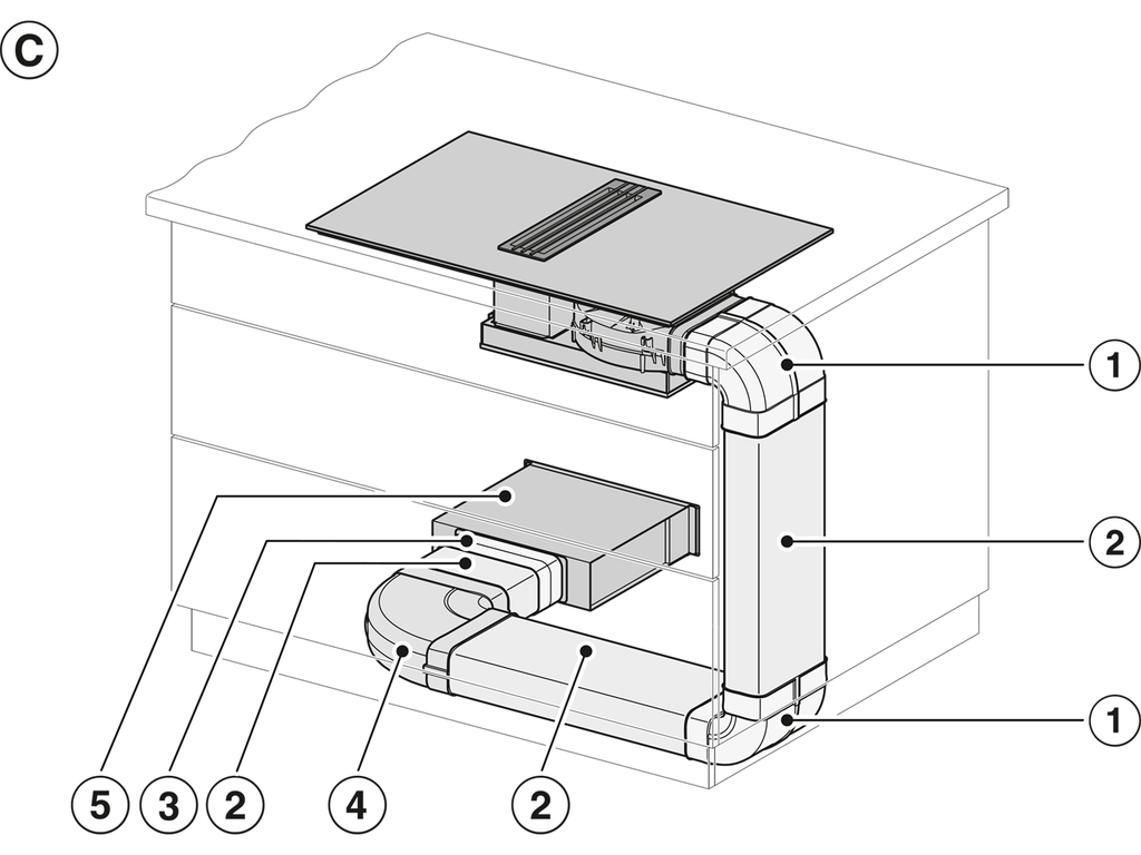 Bếp từ kết hợp hút mùi Miele KMDA 7634 FL