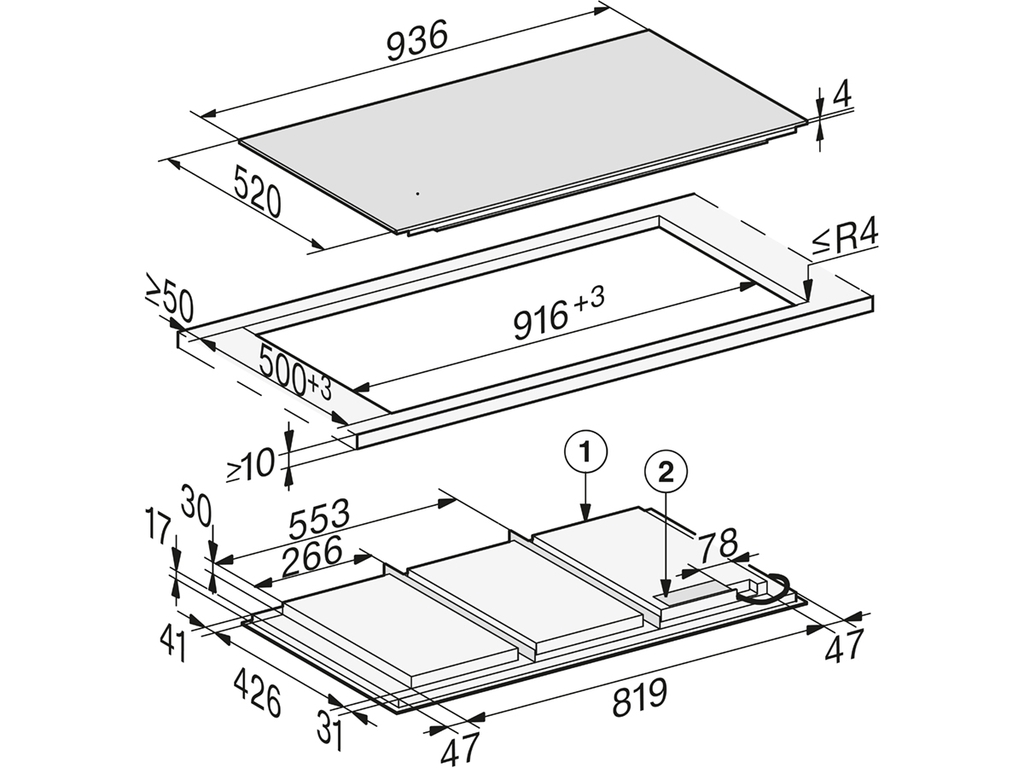 Bếp từ Miele KM 7897-1 FL