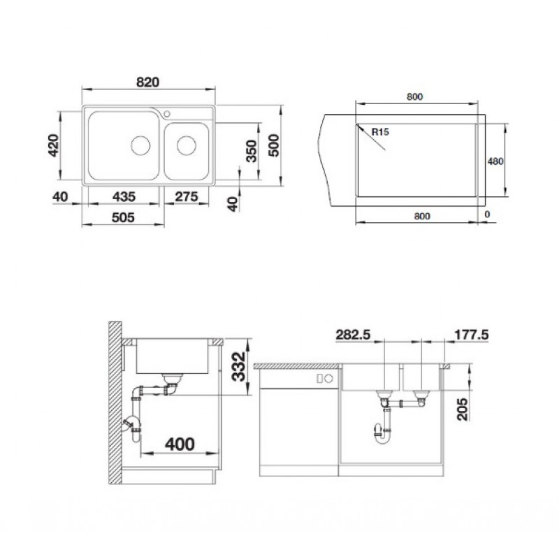 Chậu rửa bát Blanco LEMIS XL 8-IF 237374