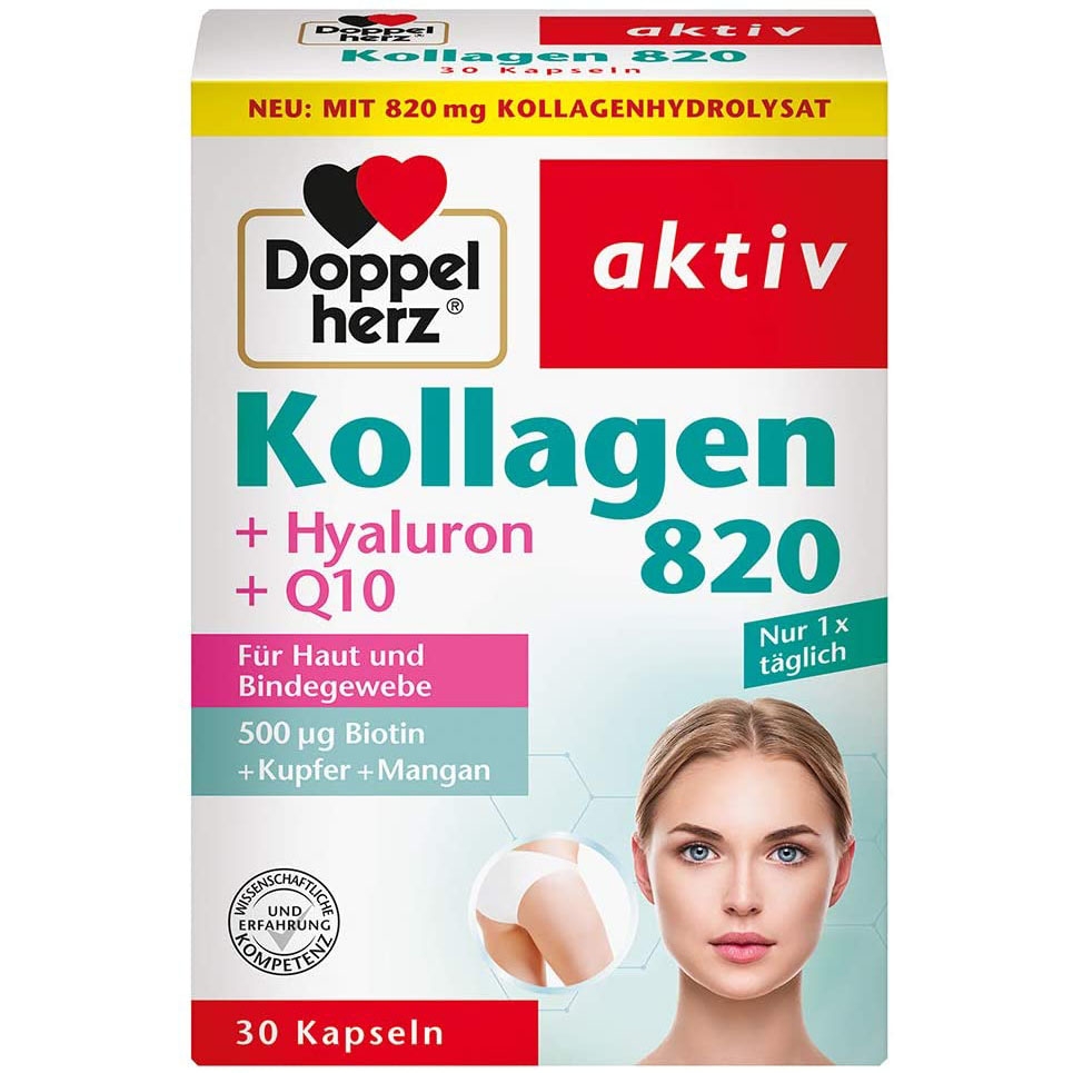 Viên uống đẹp da Doppelherz Kollagen 820