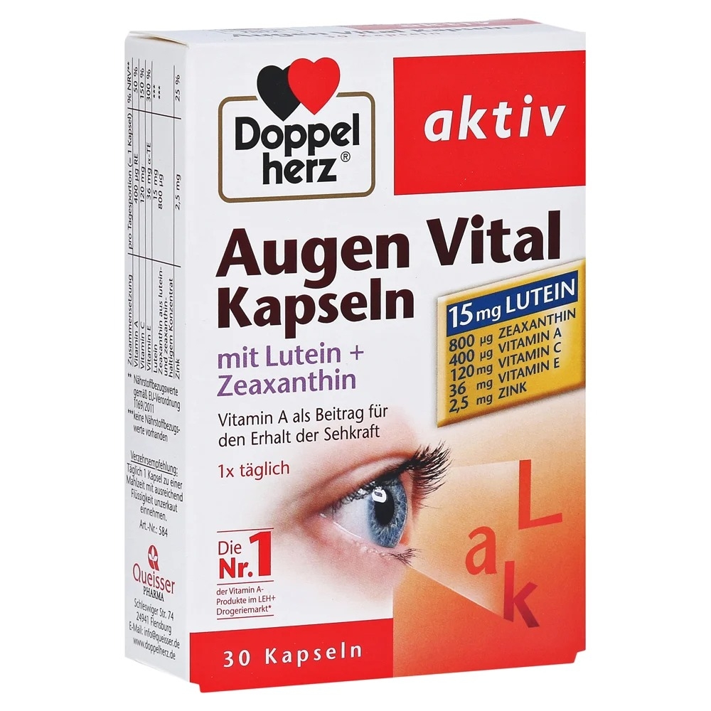 Viên bổ mắt Doppelherz Augen Vital Kapseln