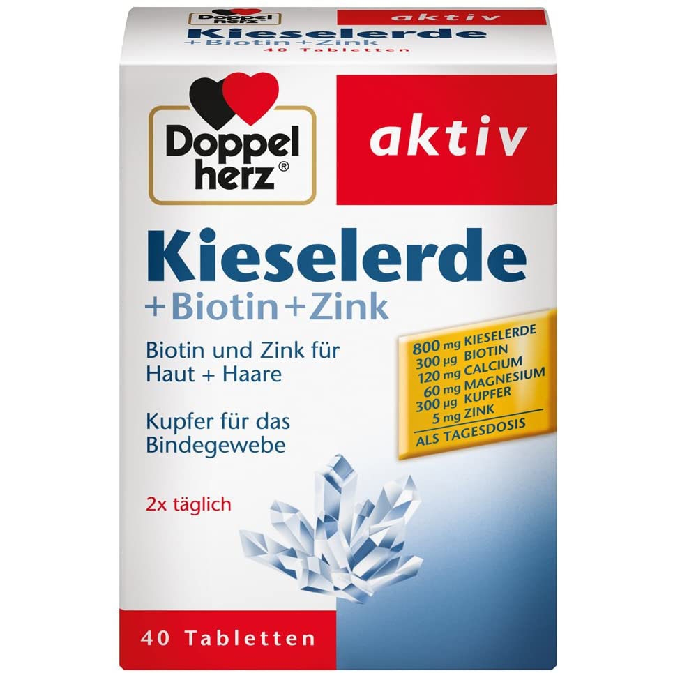 Thuốc mọc tóc Doppelherz Kieselerder + Biotin + Zink