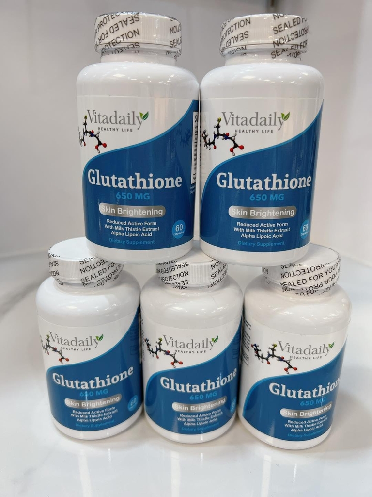 Viên uống trắng da GLUTATHIONE 650MG VITADAILY