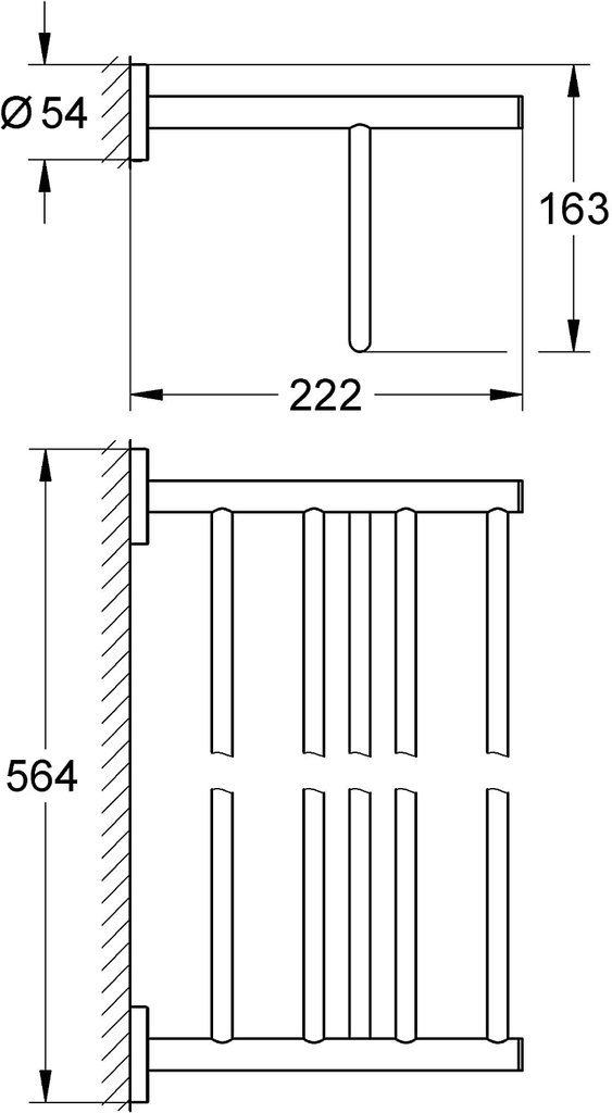 Giá treo khăn Grohe BauCosmopolitan 40462001