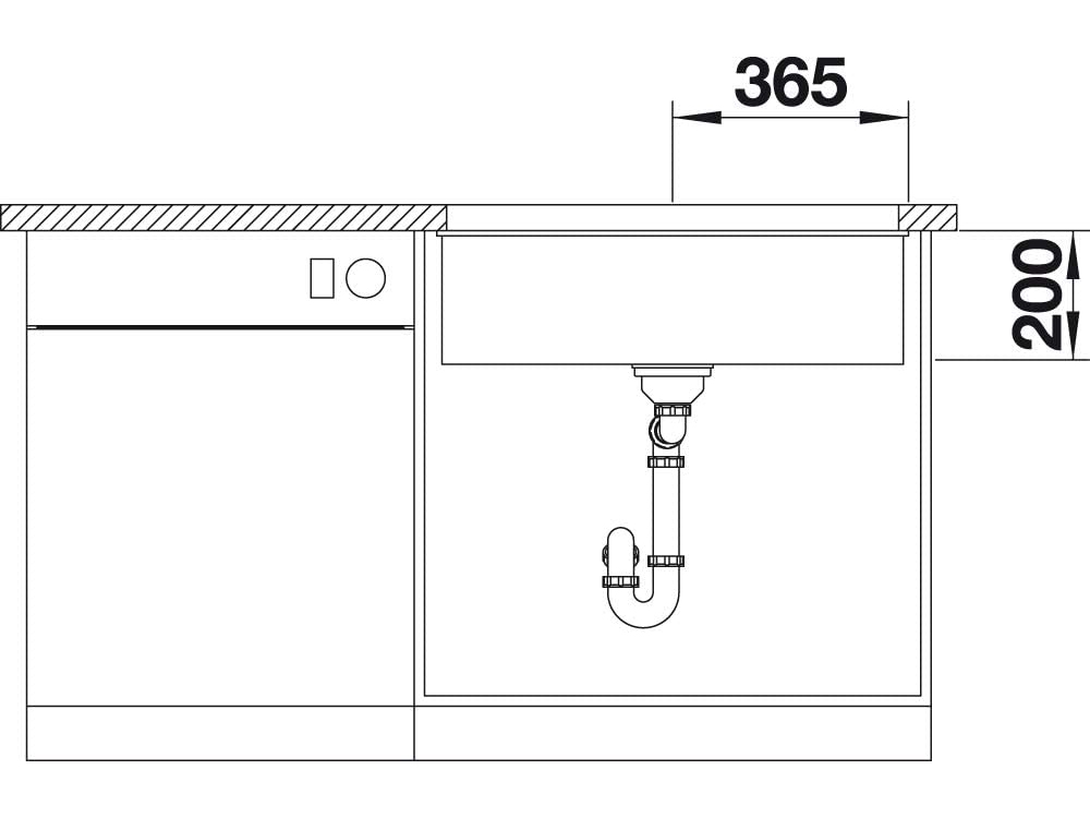 Chậu rửa bát âm bàn Blanco Etagon 700-U - Muskat (525175)