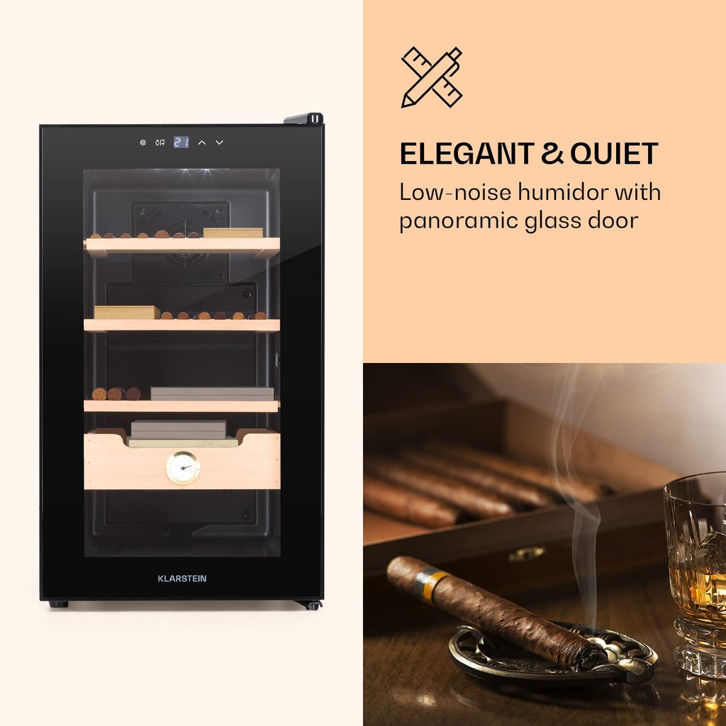 Tủ bảo quản Cigar Klarstein El Presidente 48L Đen (New Version)