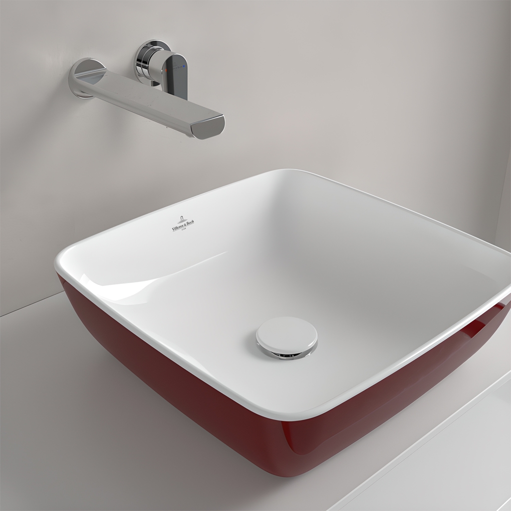 Lavabo Villeroy & Boch Artis 417841BCS9 Vuông - Bordeaux