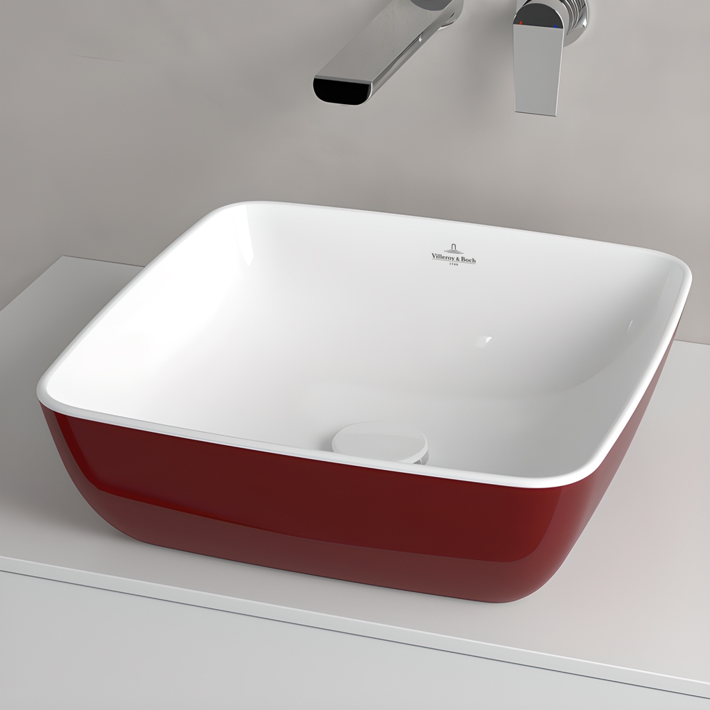 Lavabo Villeroy & Boch Artis 417841BCS9 Vuông - Bordeaux