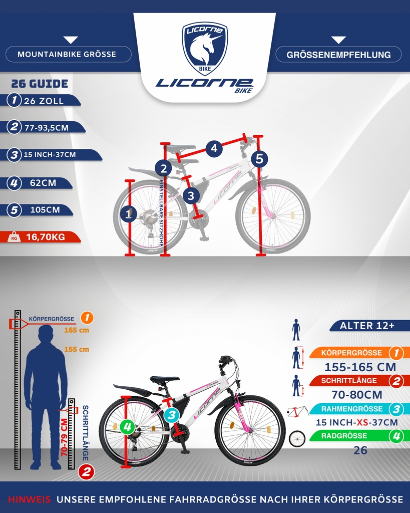 Xe đạp Licorne Effect Premium 26" Yellow - 21 tốc độ (For Boy, Girl, Women, Men)