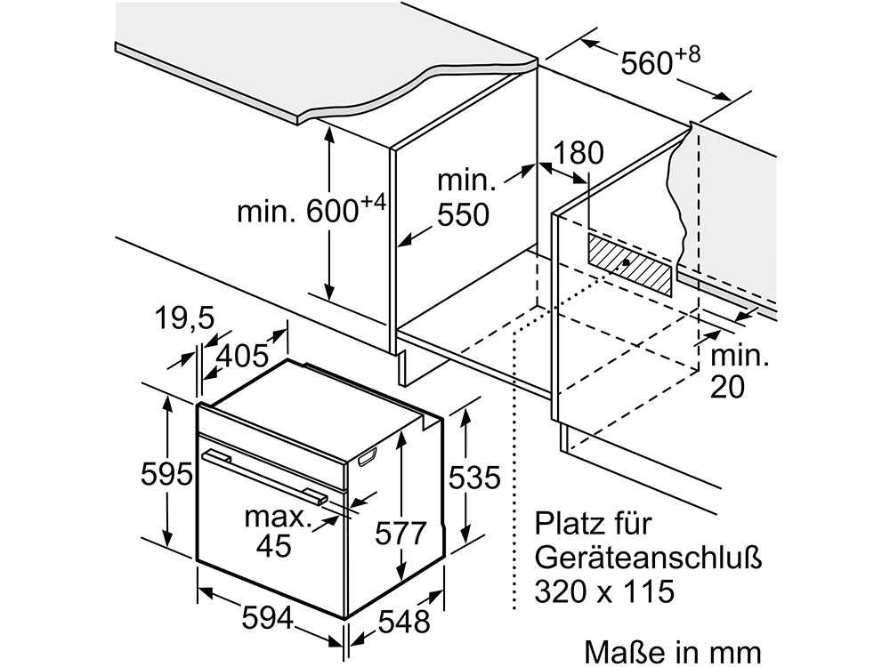 Lò nướng kết hợp hấp Bosch HSG636BB1