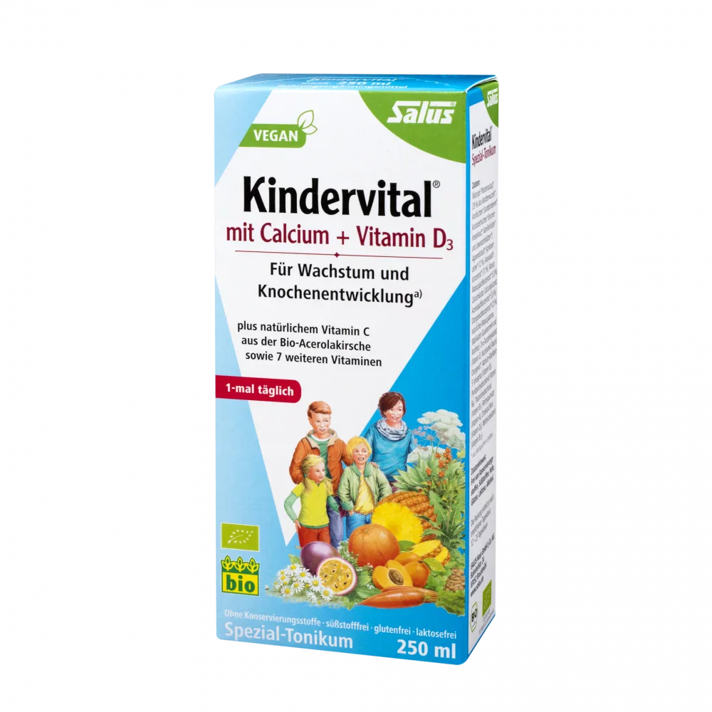 Vitamin tổng hợp cho trẻ em Salus® Kindervital® mit Calcium + Vitamin D3
