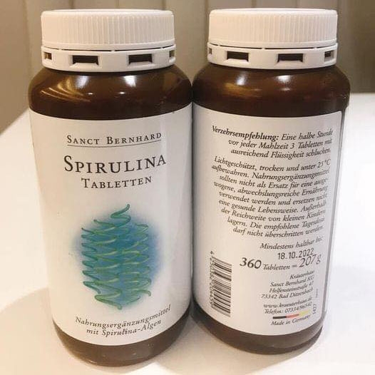 Tảo xoắn Sanct Bernhard Spirulina Tabletten