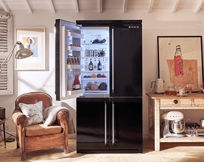 Tủ lạnh Side by side Smeg FQ60NDF Black