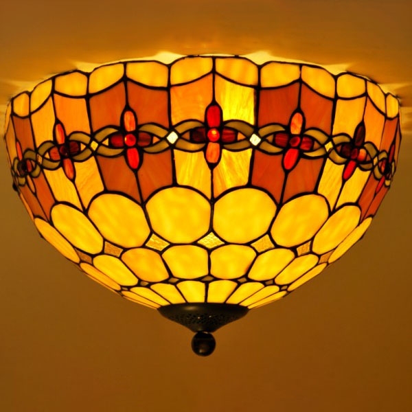 Đèn trần Tiffany Deckenlampe Cherry 40