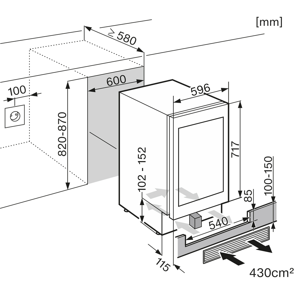 Tủ rượu âm tủ Miele KWT 6322 UG