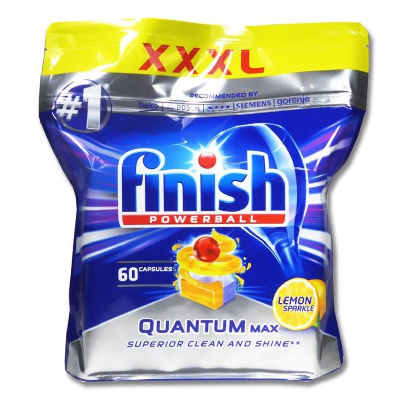 Viên rửa bát Finish Quantum Max Lemon