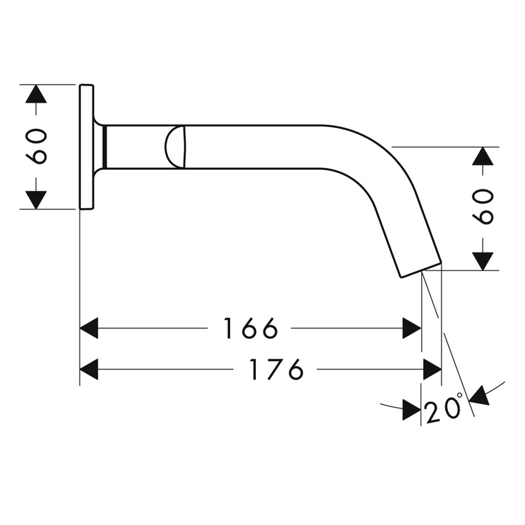 Vòi lavabo âm tường Axor Citterio M 3-Loch 34313000 + Đế âm Axor 10303180