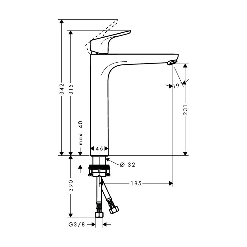 Vòi lavabo Hansgrohe Focus 230