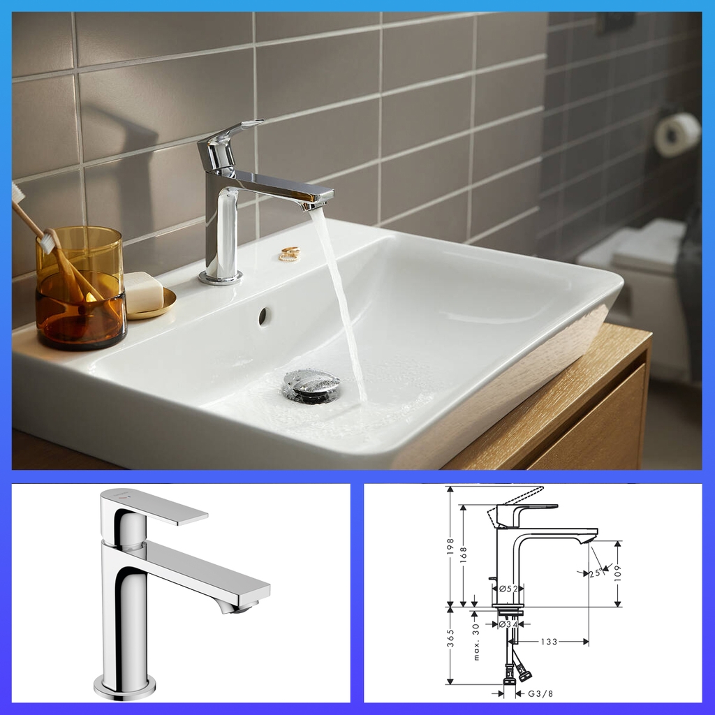 Vòi lavabo Hansgrohe Rebris E 72560000