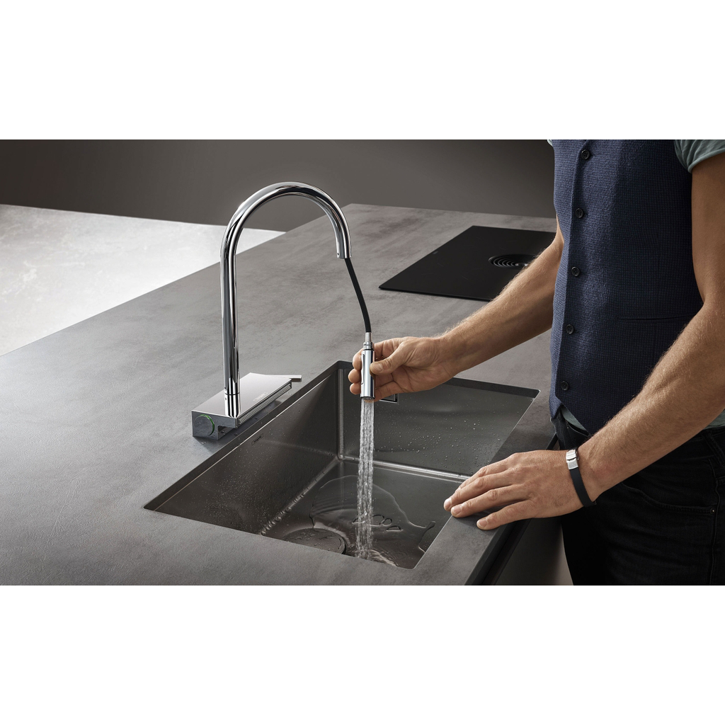 Vòi rửa bát Aquno Select Hansgrohe M81 chrom