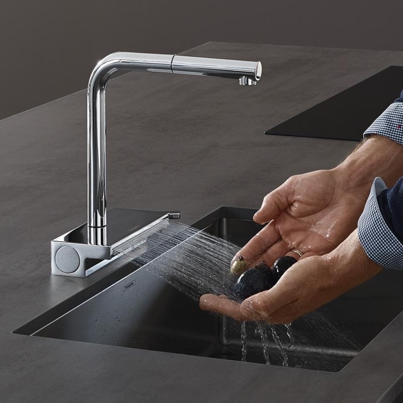 Vòi rửa bát Aquno Select Hansgrohe M81 chrom