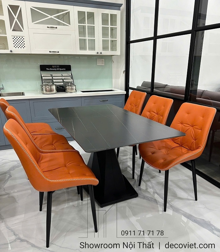 Bàn Ăn 6 Ghế Mặt Đá Giá Rẻ 2730S