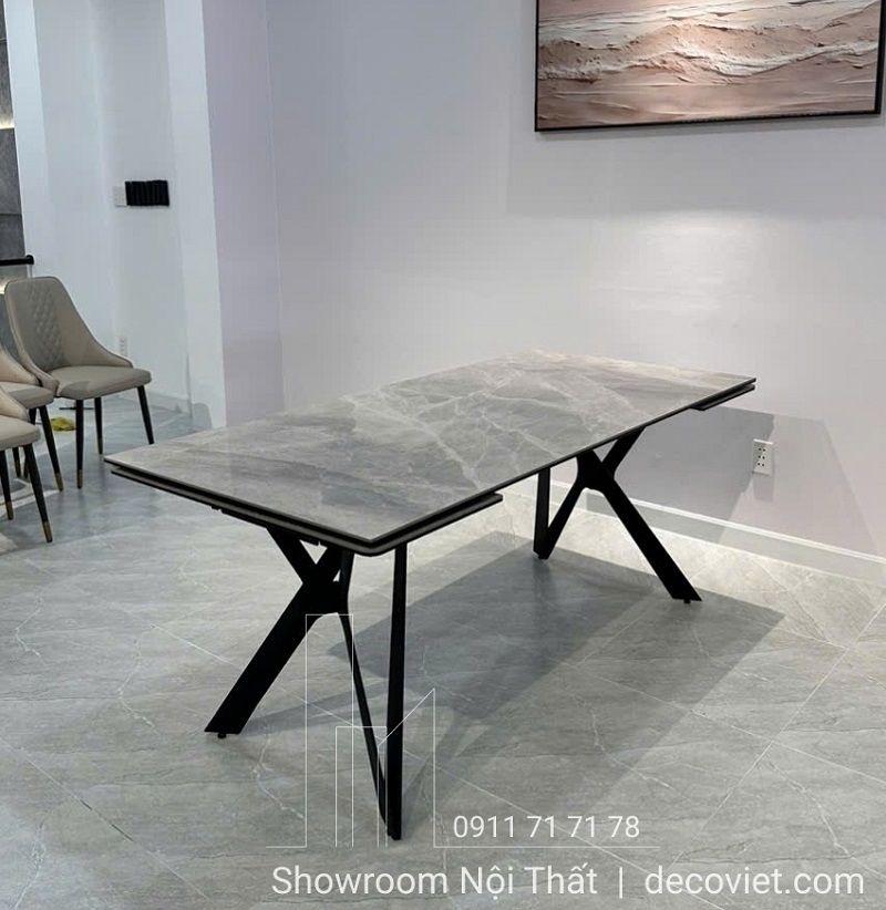 Bàn Ăn Kéo Dài Thông Minh 2m6 8 Ghế 2525S