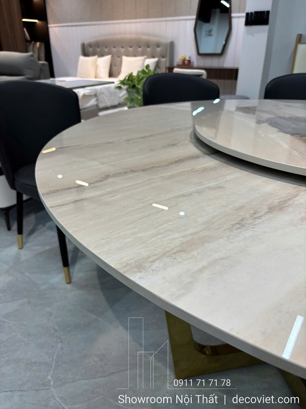 Bàn Ăn Tròn 10 Người Giá Rẻ 2777S