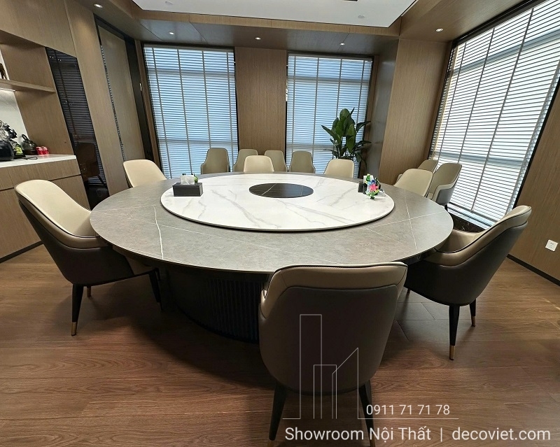 Bàn Ăn Tròn Xoay Lớn 14 Người 2676S