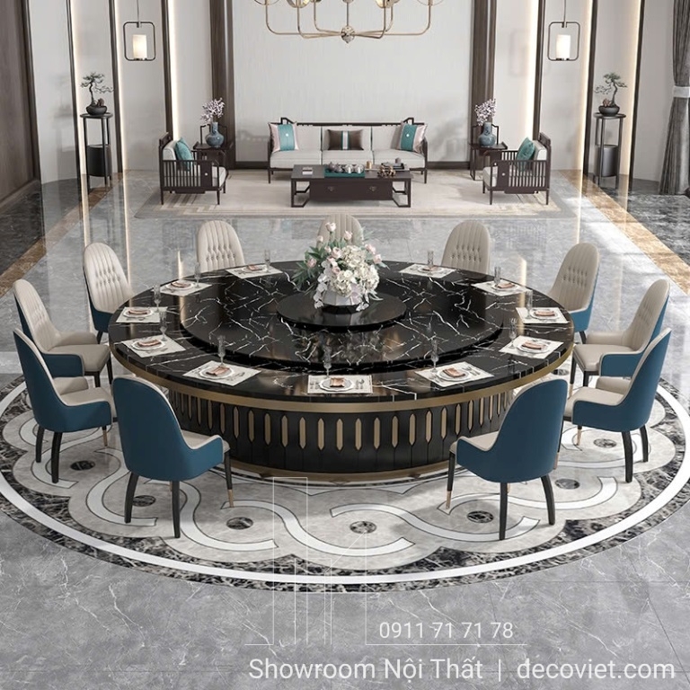 Bàn Ăn Xoay Tròn Lớn 14 Người 2148S