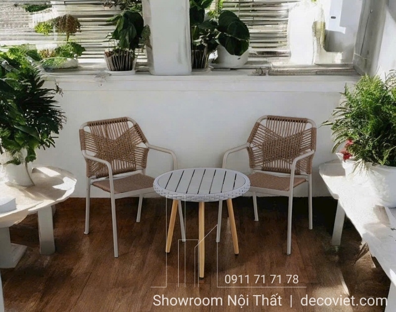 Ghế Cafe Ngoài Trời Giả Gỗ 206T
