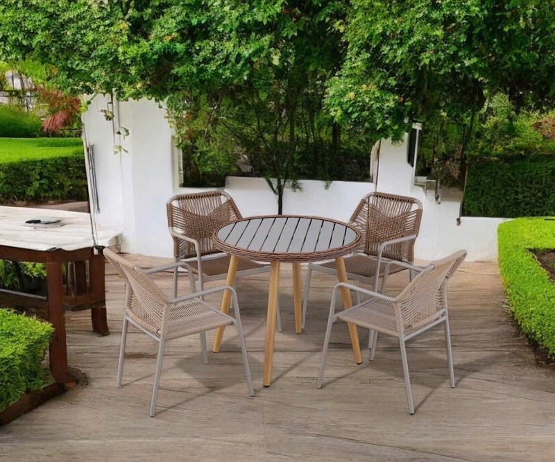 Ghế Cafe Ngoài Trời Giả Gỗ 206T