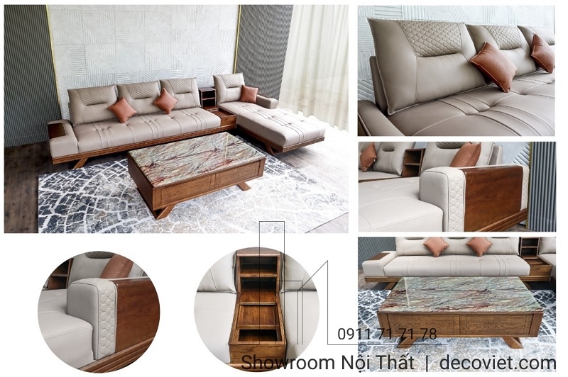 Ghế Sofa Gỗ Đẹp 554T