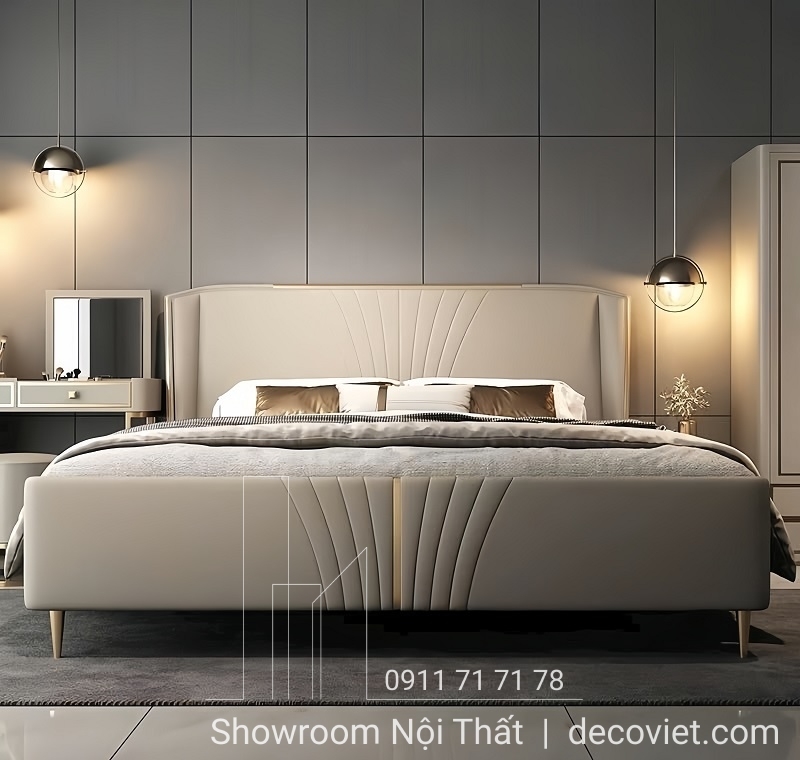 Giường Bọc Da Cao Cấp 130T
