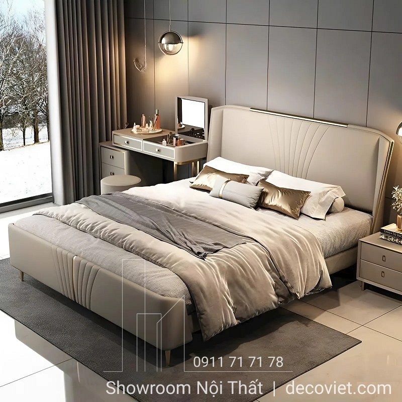 Giường Bọc Da Cao Cấp 130T