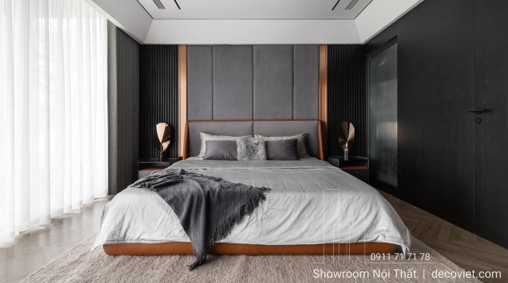 Giường Bọc Da Cao Cấp 87T