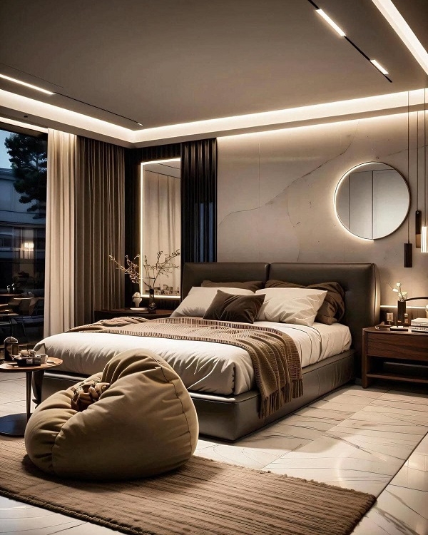 Giường Bọc Da Hiện Đại 102T