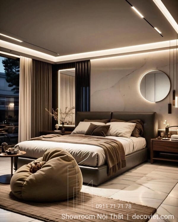 Giường Bọc Da Hiện Đại 102T