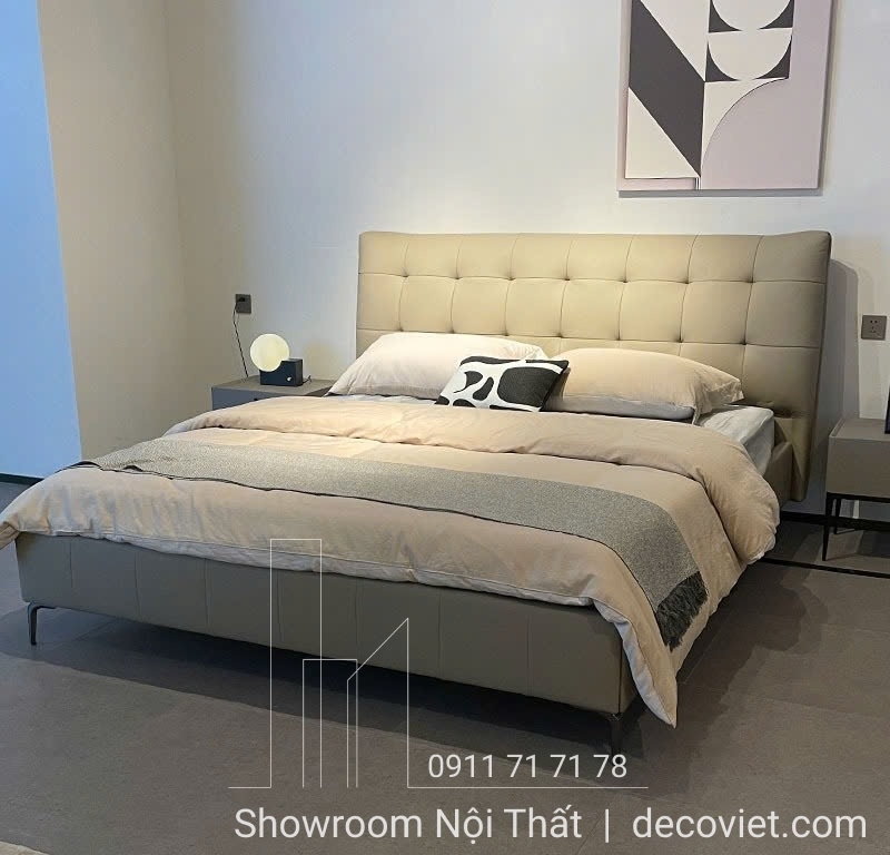 Giường Bọc Da Hiện Đại 141T
